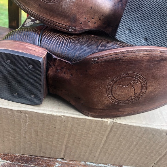 Big Bull Leather Cowgirl Boots Sz. 6.5 WB - Picture 12 of 15